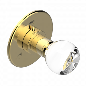 A42-48M2SB Trim for wall mounted diverter, 2 ways - ref. 48M2 and 3 ways - ref. 49M3 Thg-paris Pomme Золото