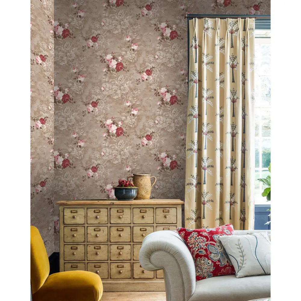 Обои на флизелиновой основе Цветы 1.06х10 м цвет коричневый Им 159045-26 18752155 STLM-2187543 Santreyd Corona Di Rosa - Вид №2