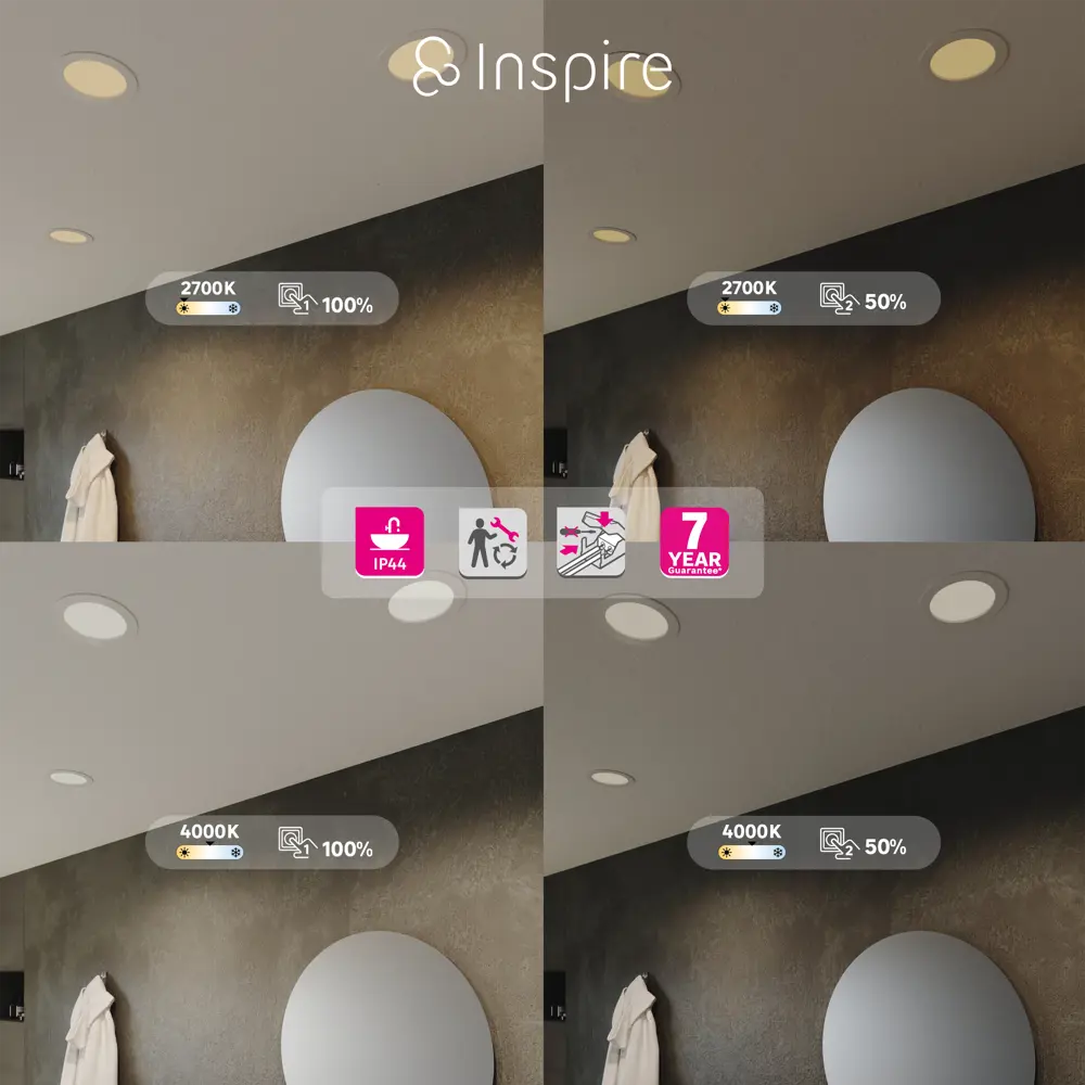 INSPIRE Extraf L - регулируемый влагозащищенный спот для настенного освещения 85323791 STLM-1420102 - Вид №3
