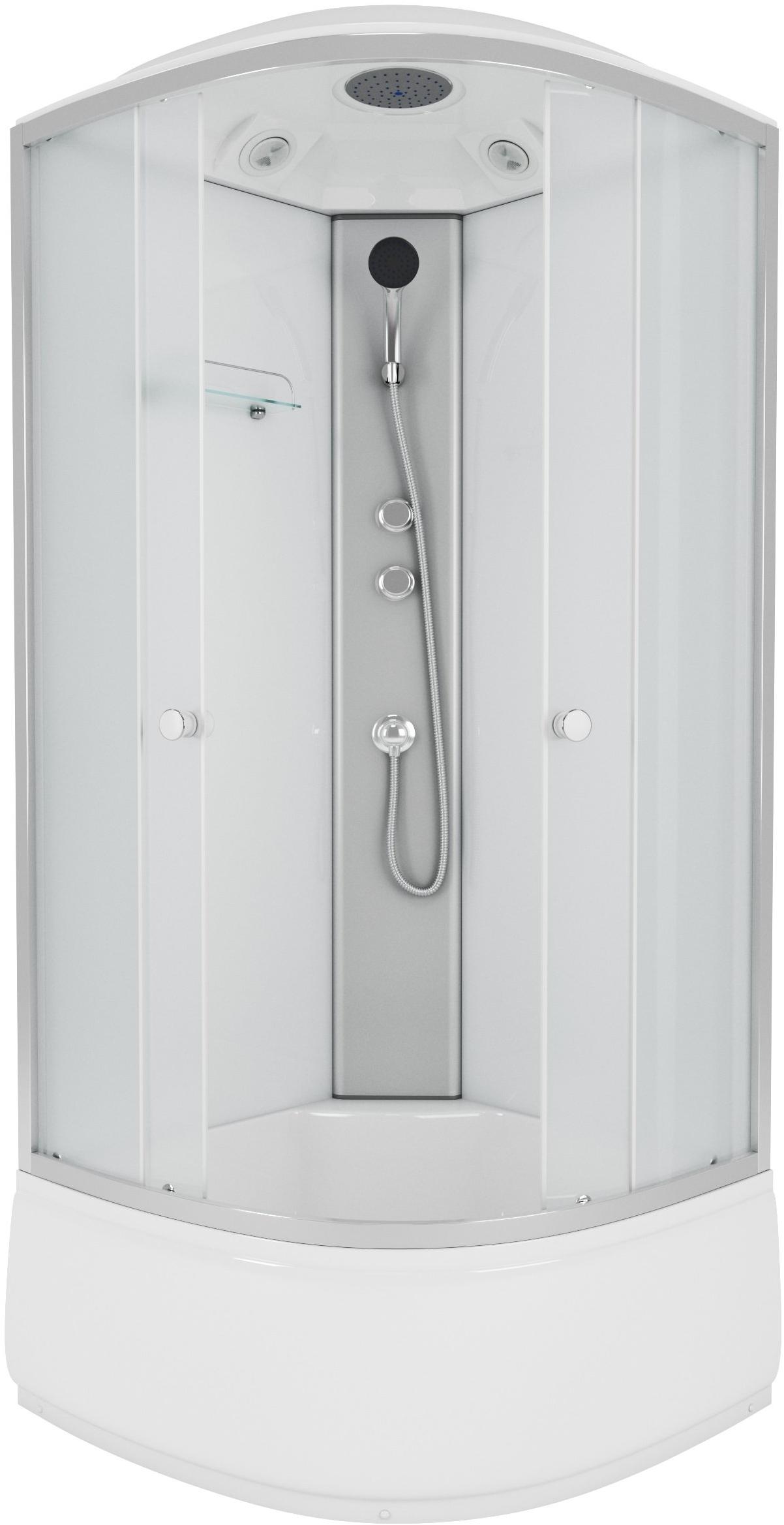 Душевая кабина NG- 7307-14 (800х800х2150) высокий поддон(40см) стекло матовое Niagara ECO - Вид №1