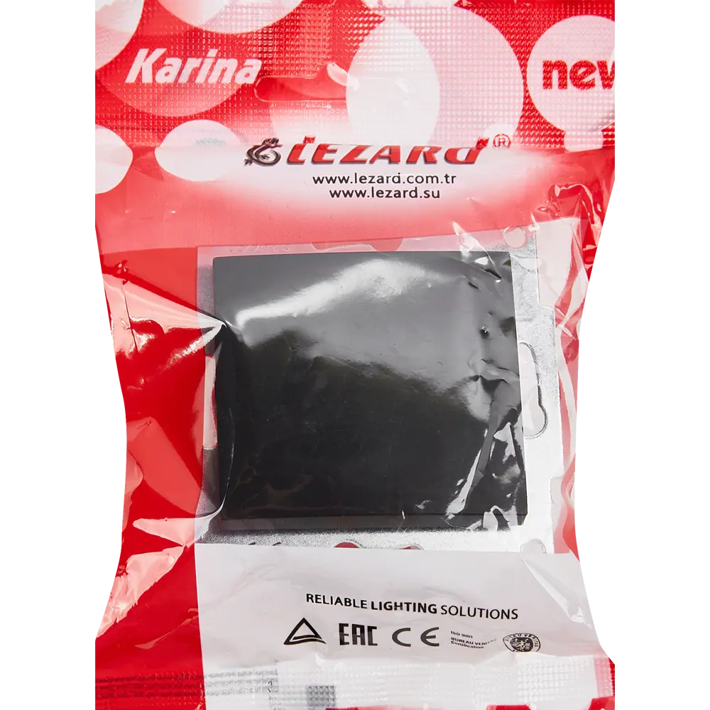 Выключатель Lezard Karina цвет черный бархат STLM-2164858 - Вид №6