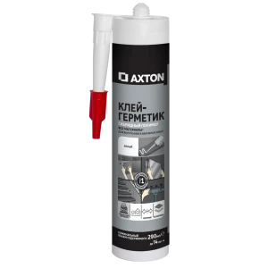 Клей-герметик монтажный гибридный полимер Axton 290 мл белый