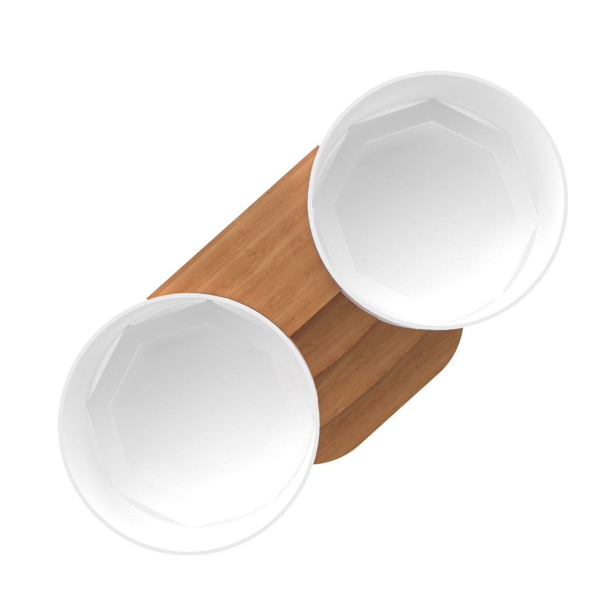 2155 Подиум на 2 купели D - 2.1Дуб натуральный Alyarus  - Вид №2