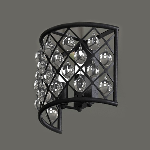 Светильник настенный прозрачный Spencer 2 Chrome KR0277W-2 DELIGHT COLLECTION  00-3882845 Прозрачный  - Вид №2