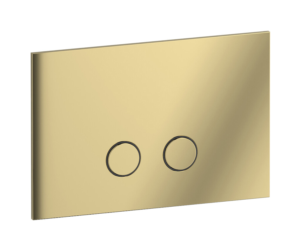 Кнопка смыва для бачка "MODERNA" с двойным сливом WE ARE IB bb001ii Pale Gold Bye Bye