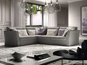 Угловой диван из ткани