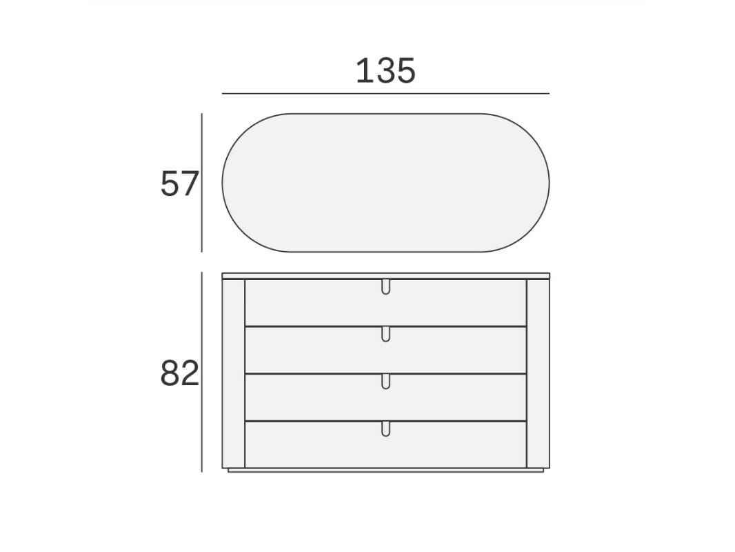 Деревянный комод Novamobili VESTA ARCH-00118296 - Вид №2