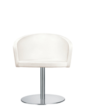 Kicca 019 Вращающееся кресло с центральной стальной основой. Сиденье и спинка мягкие. Et al. Kicca