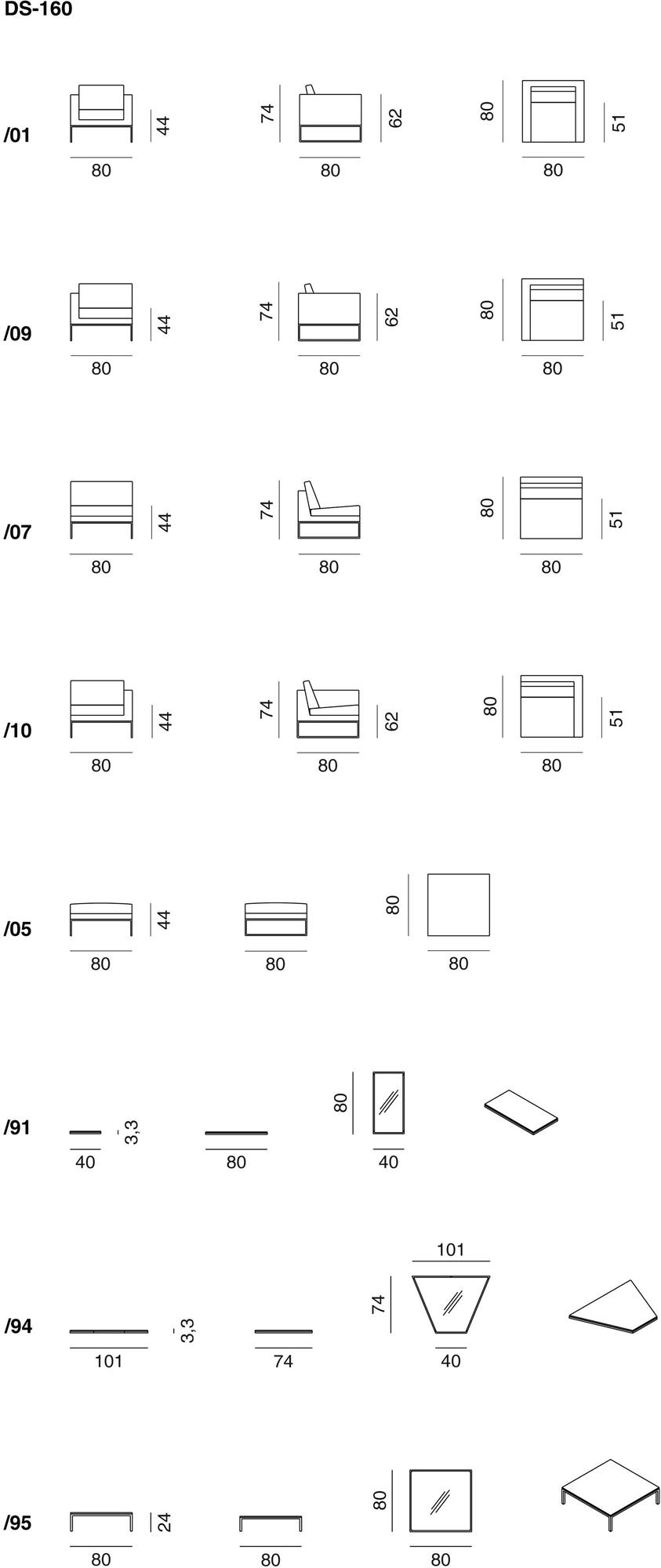 de Sede 2-х местный кожаный диван Ds-160 sun-id-1416381 - Вид №2