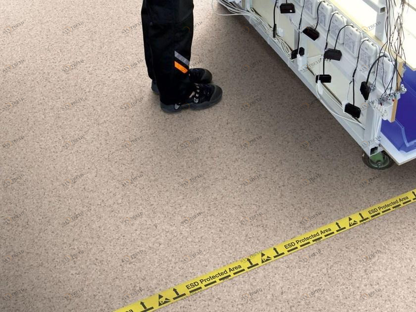 TARKETT Эластичный виниловый пол, рассеивающий статическое электричество sun-id-1485818