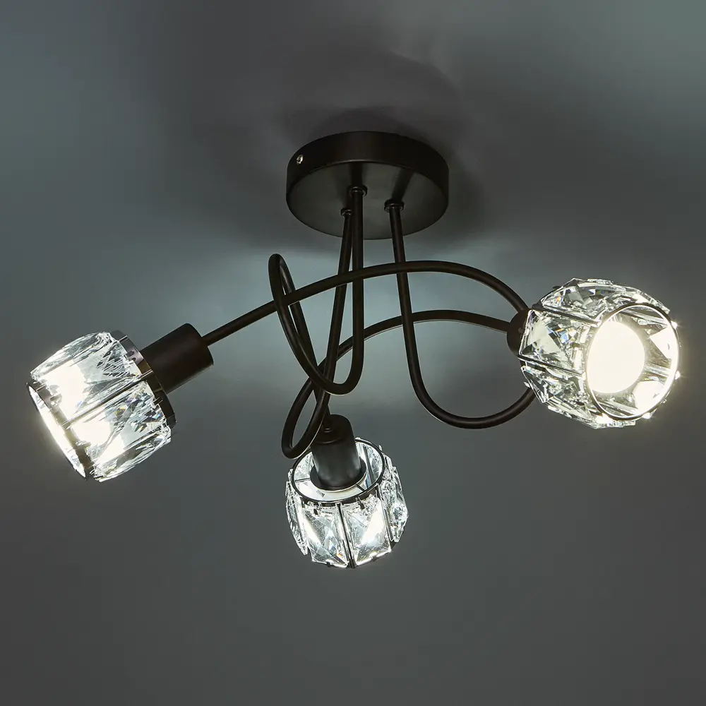 Люстра De City Акцент - современный потолочный светильник с тремя плафонами 88038459 STLM-0915620 - Вид №1