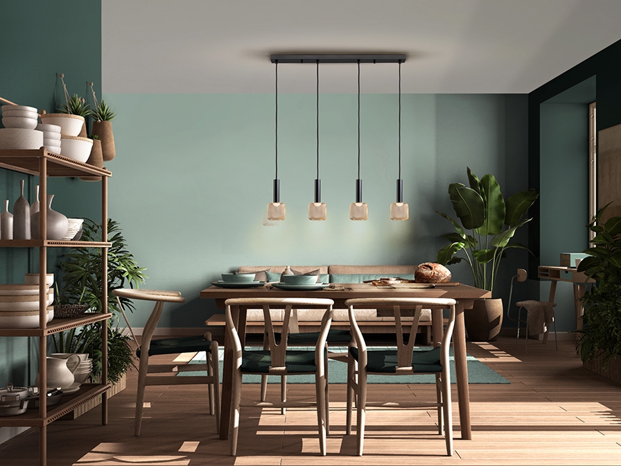 108991 Линейный светильник 4L черный/золотой Schuller Sincro  - Вид №3