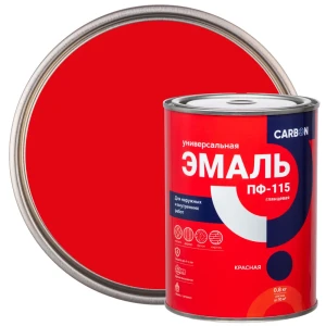 Эмаль ПФ-115 Carbon глянцевая цвет красный 0.8 кг 82739745 STLM-2111969