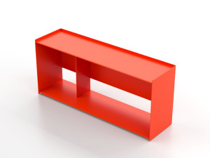 Прямоугольный журнальный столик из листового металла