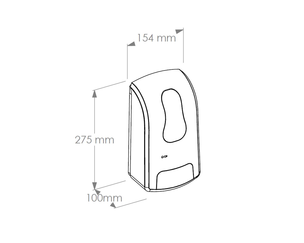 DEB401 ONE бесконтактный автоматический распылитель дезинфицирующего средства для одноразовых картриджей 1000 мл, АБС-пластик, белый Merida  - Вид №1