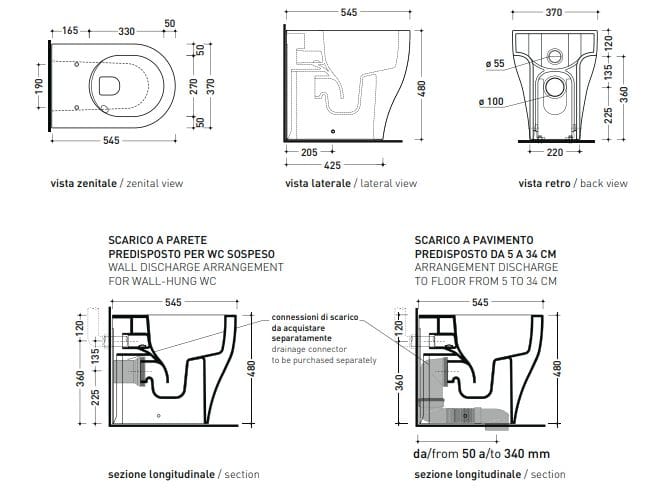 Керамический туалет без пола Ceramica Flaminia APP SOLUTION ARCH-00148503 - Вид №6