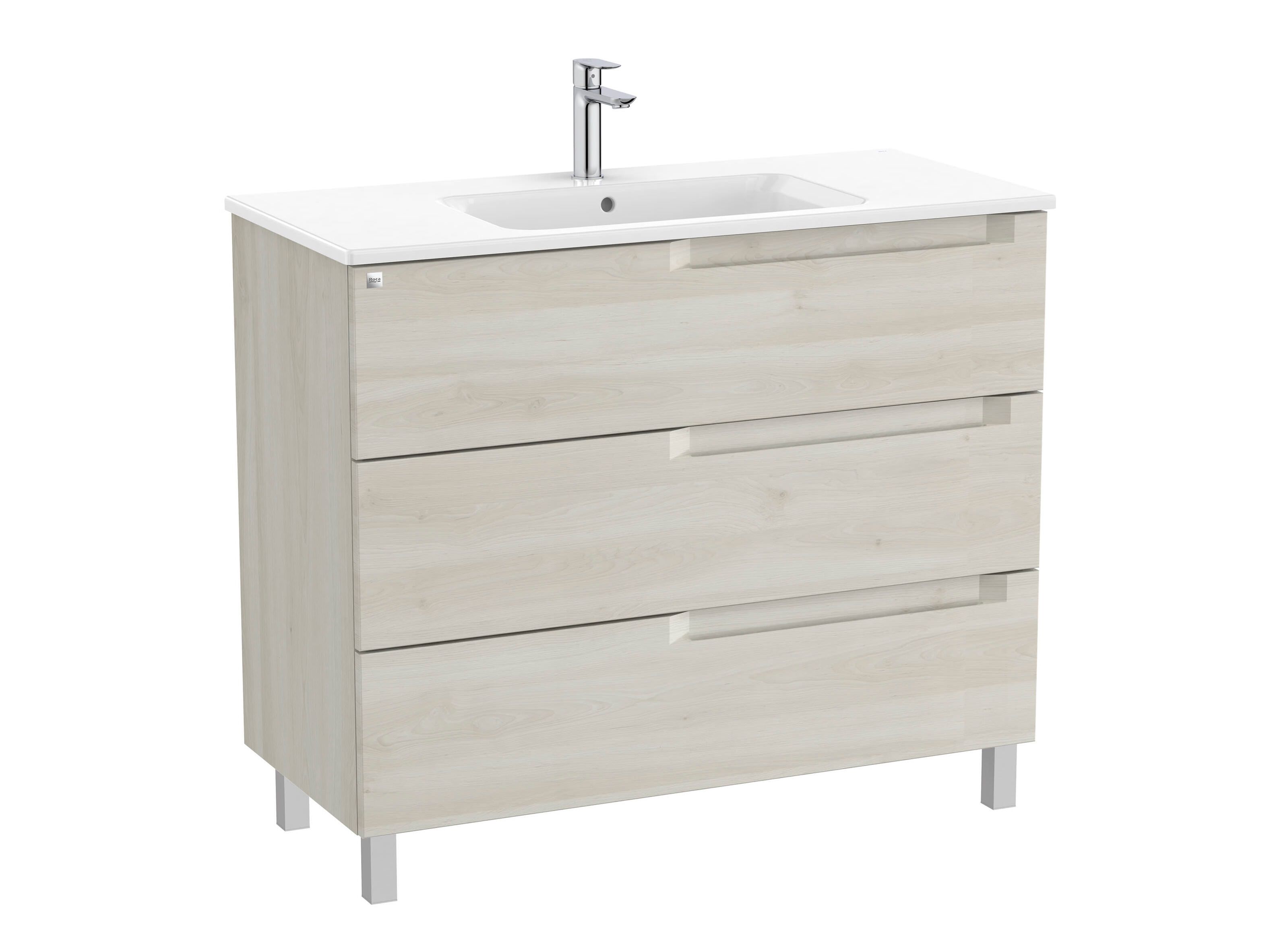 Деревянный напольный умывальник с ящиками Roca Aleyda ARCH-00099494