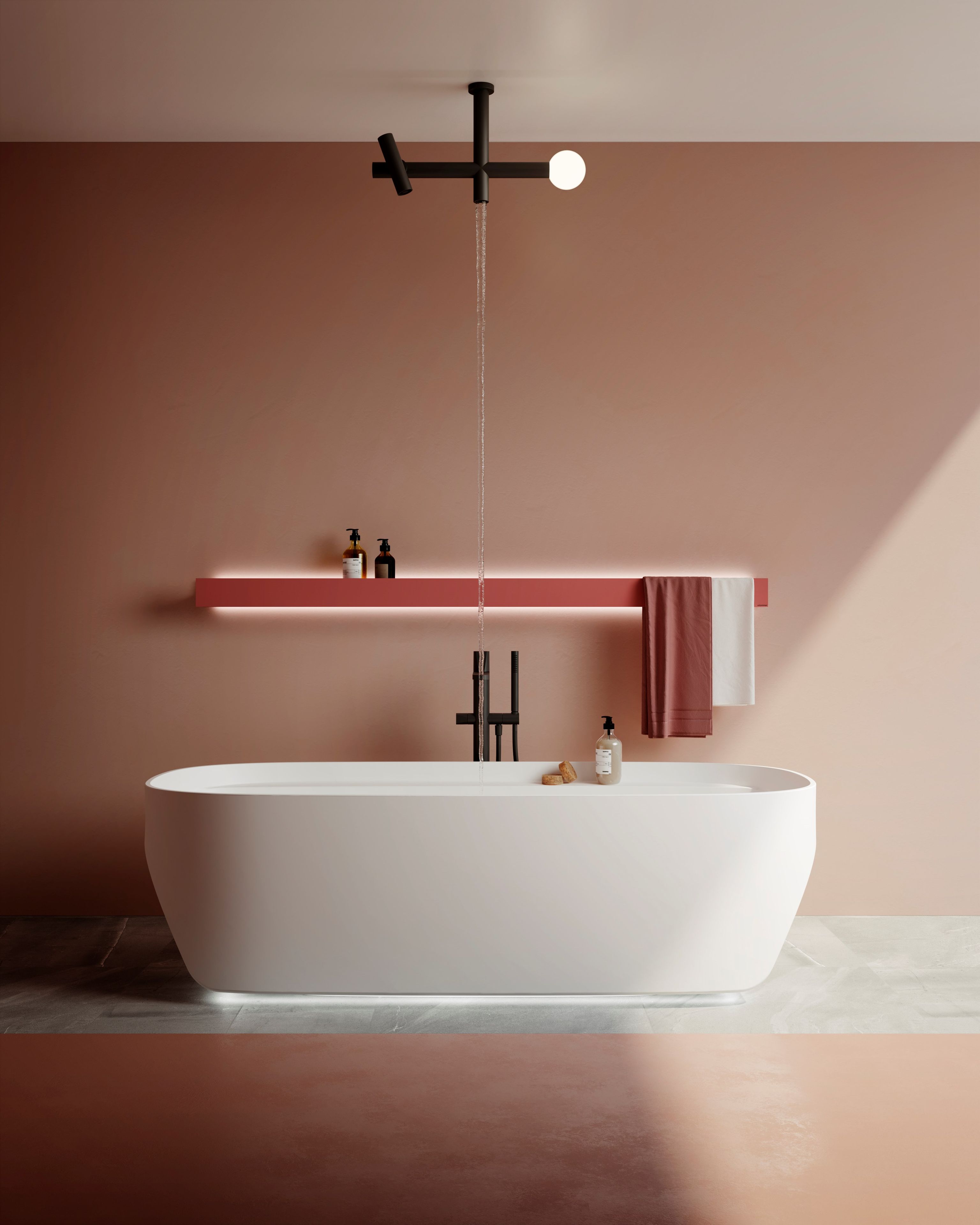 Алюминиевая полка для ванной Antoniolupi LETTERAMUTA ARCH-00041157 - Вид №1