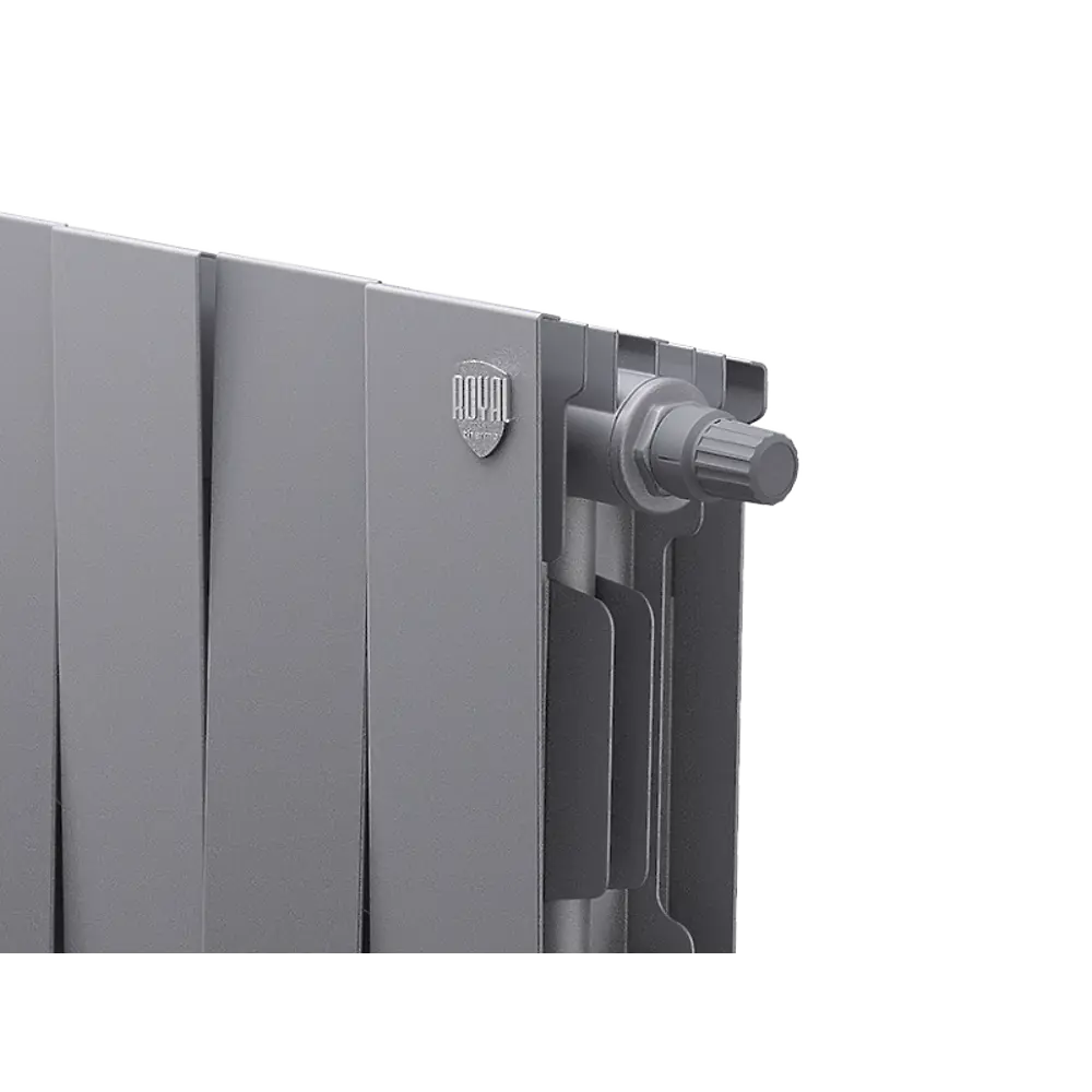 Радиатор секционный Royal Thermo Pianoforte VDR 200/100 20 секций нижнее правое подключение биметалл серый 86733747 STLM-2084609  - Вид №3