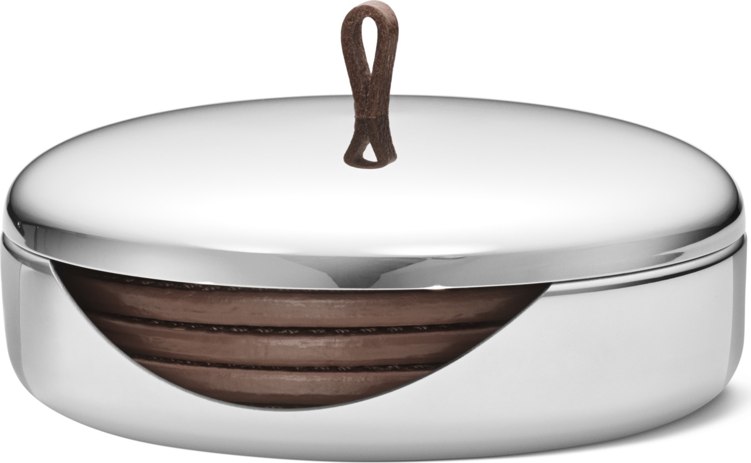 10661477 Georg Jensen Набор подставок Georg Jensen "Скай" 12см, 4 шт. Сталь нержавеющая 