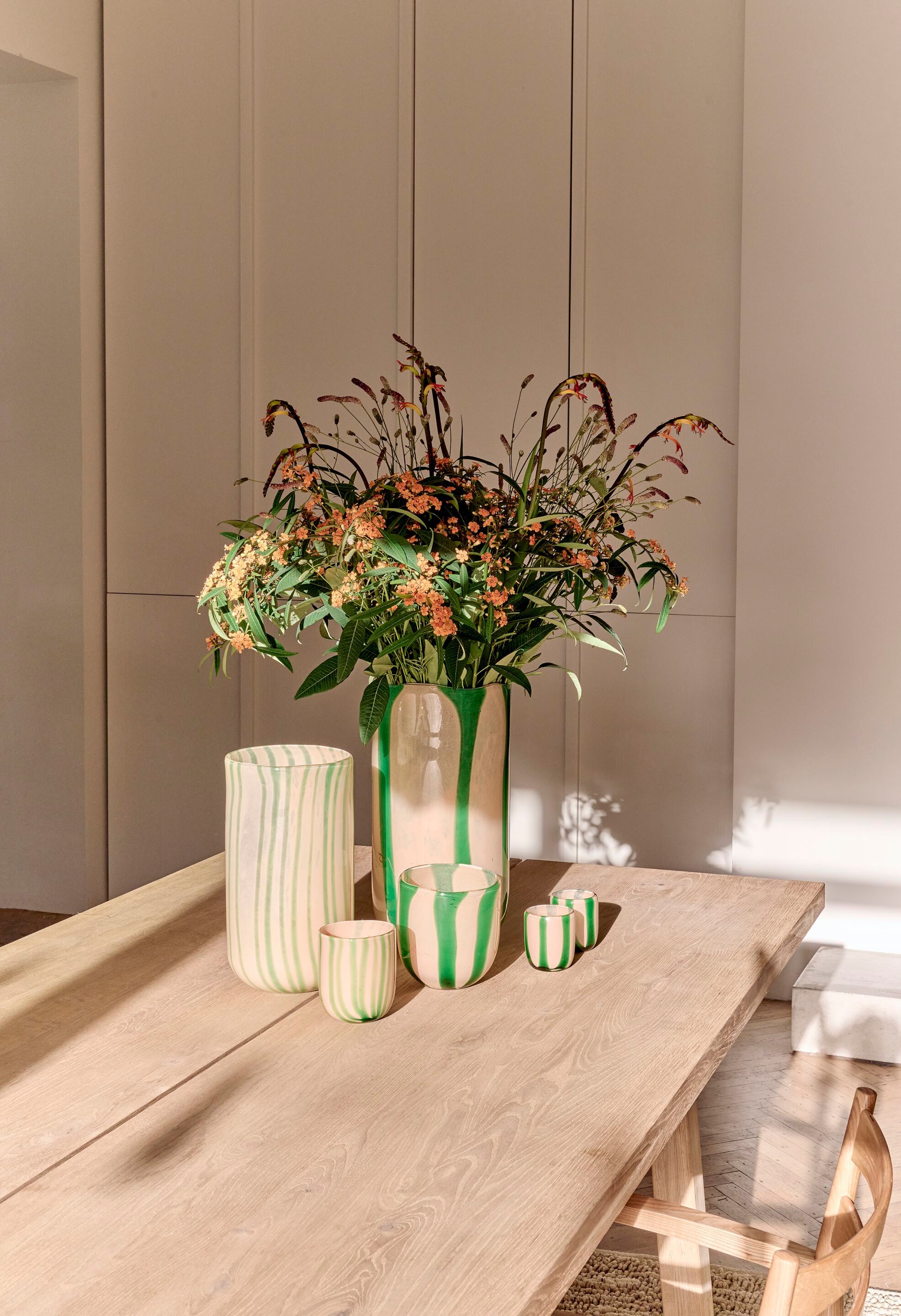 Круглая ваза из дутого стекла POMAX Канны ARCH-00042035 - Вид №40