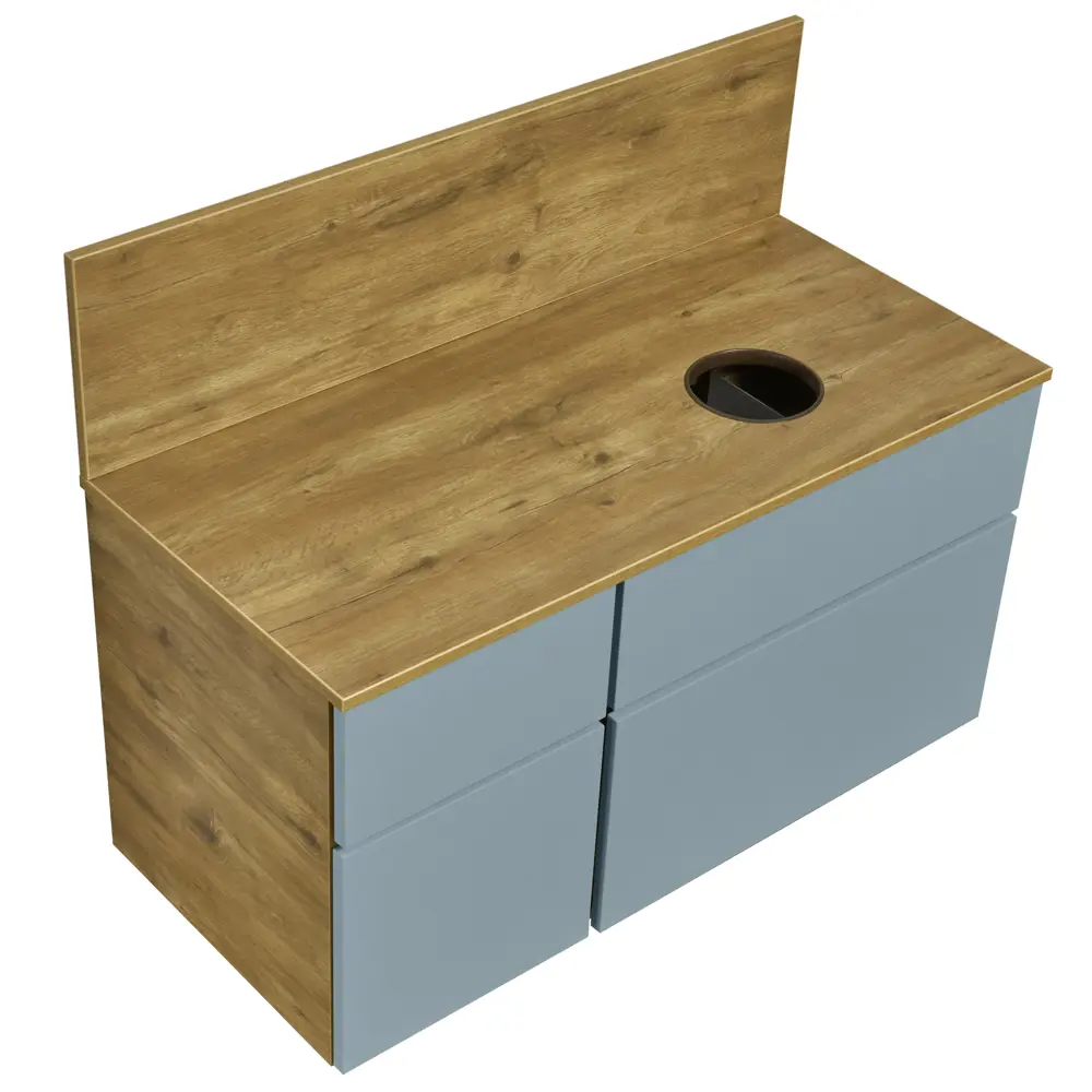 Столешница и панель Мишель 100 см, цвет дуб руст Santreyd STLM-2134818 - Вид №2