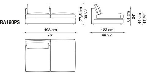 B&B Italia Диван из ткани Richard sun-id-1429934 - Вид №55