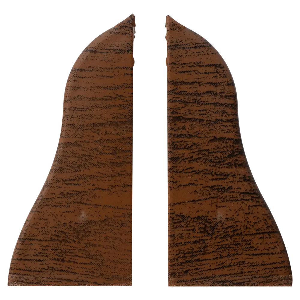 Заглушки для плинтуса Pro Дом 5.5 см ПВХ цвет дуб венге Santreyd STLM-2097090