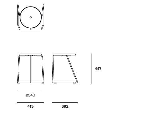 Стальной штабелируемый садовый стул Extremis Тики ARCH-00065437 - Вид №6
