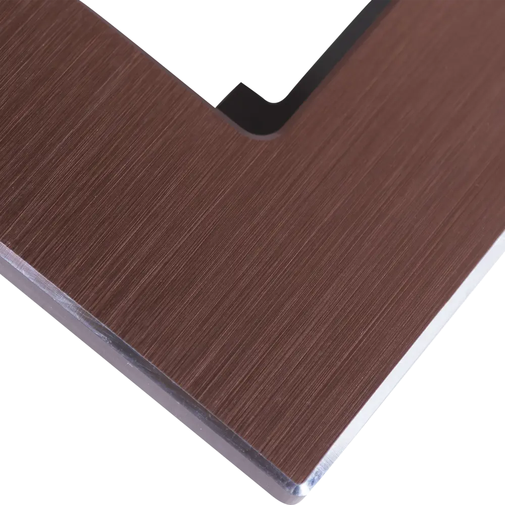 Рамка для розеток и выключателей Werkel Aluminium 3 поста, цвет коричневый STLM-2055203 - Вид №2