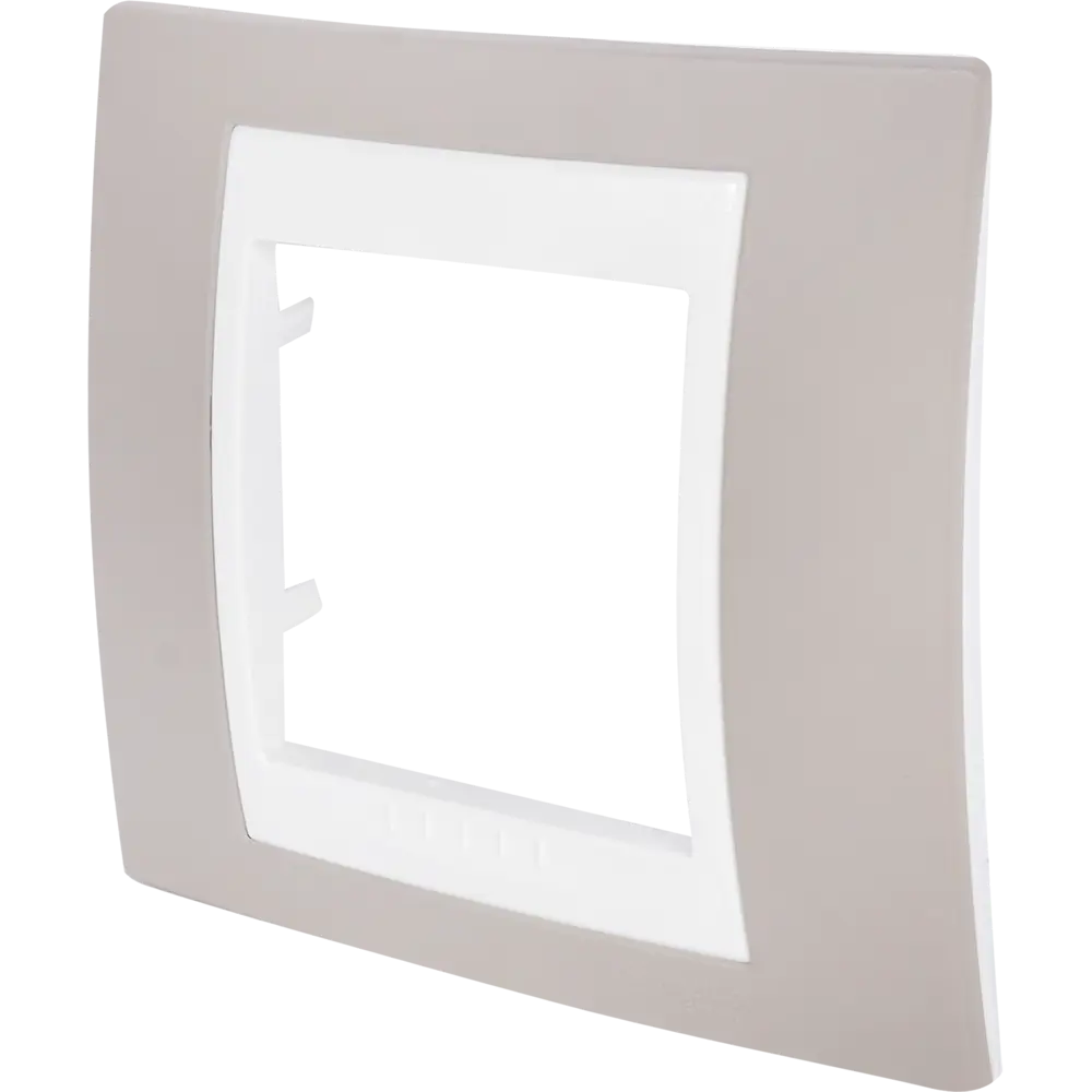 Рамка для розеток и выключателей Systeme Electric Unica 1 пост, цвет коричневый/бежевый STLM-2182122 - Вид №2