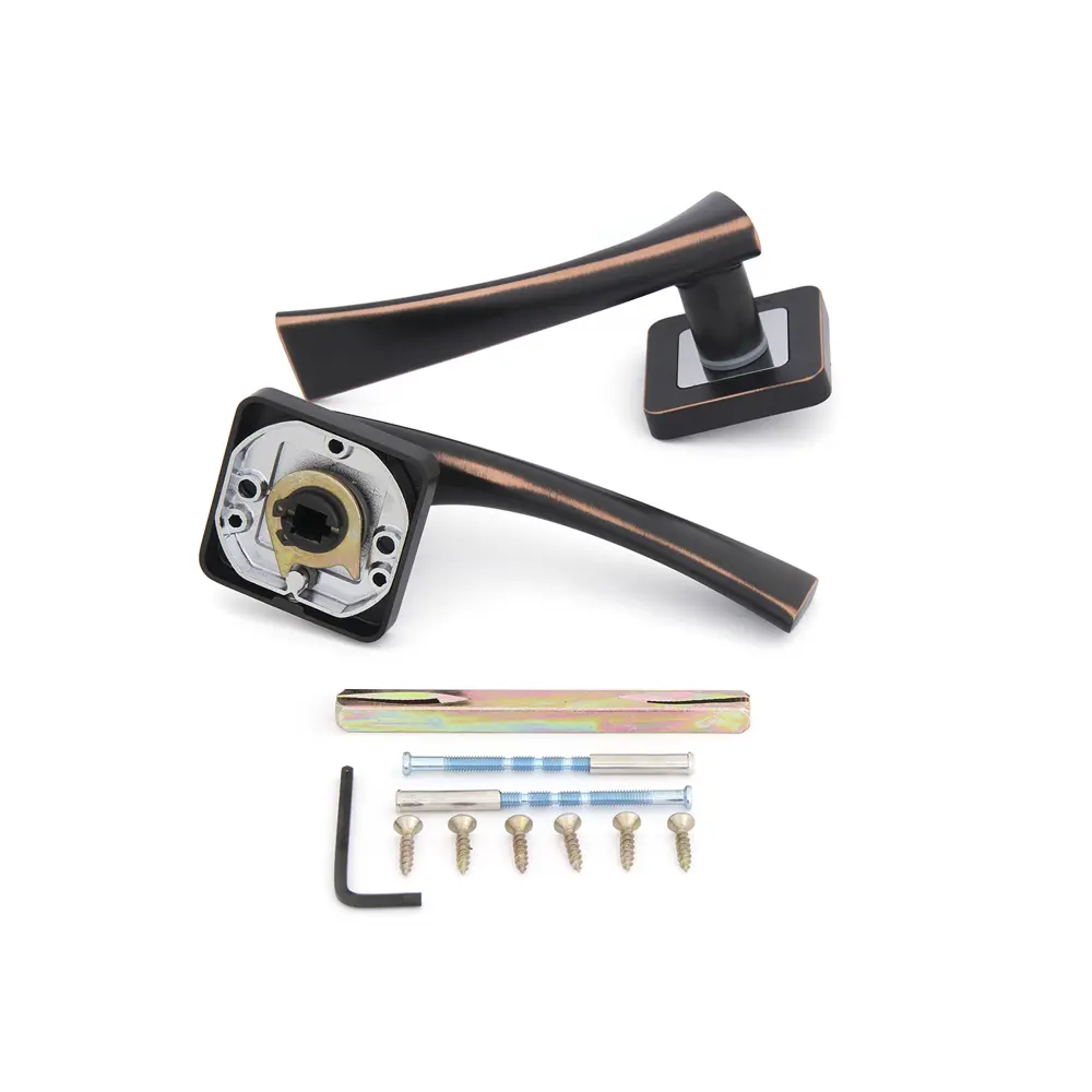 Дверная ручка Palladium Atom MG, без запирания, комплект, цвет магма STLM-2196853 - Вид №1