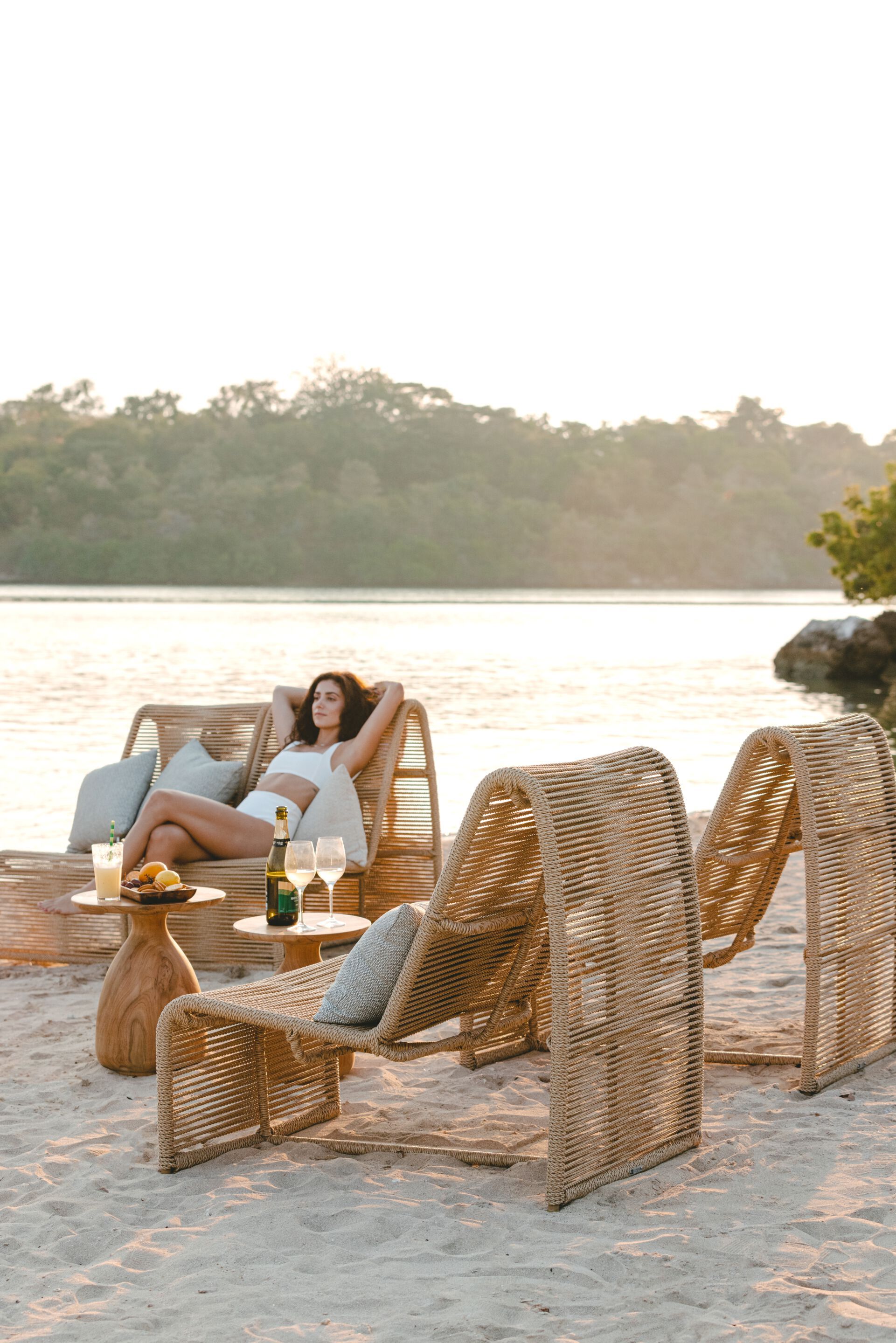 2-местный веревочный садовый диван cbdesign линия ARCH-00001074 - Вид №2