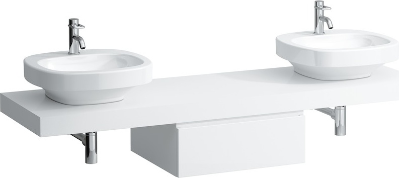 H4051640755481 Столешница 1800мм с вырезом слева и справа, включает 3 консоли LAUFEN PRO - Вид №3