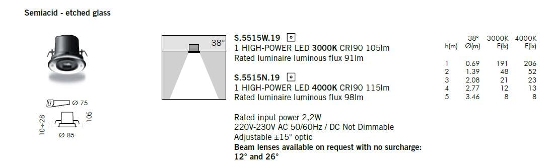 Круглый утопленный прожектор SIMES ARCH-00146393 - Вид №3