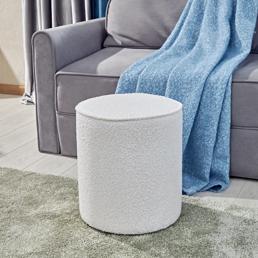 Пуф полиэстер Seasons Ольен белый 36x36x40 см STLM-2049816