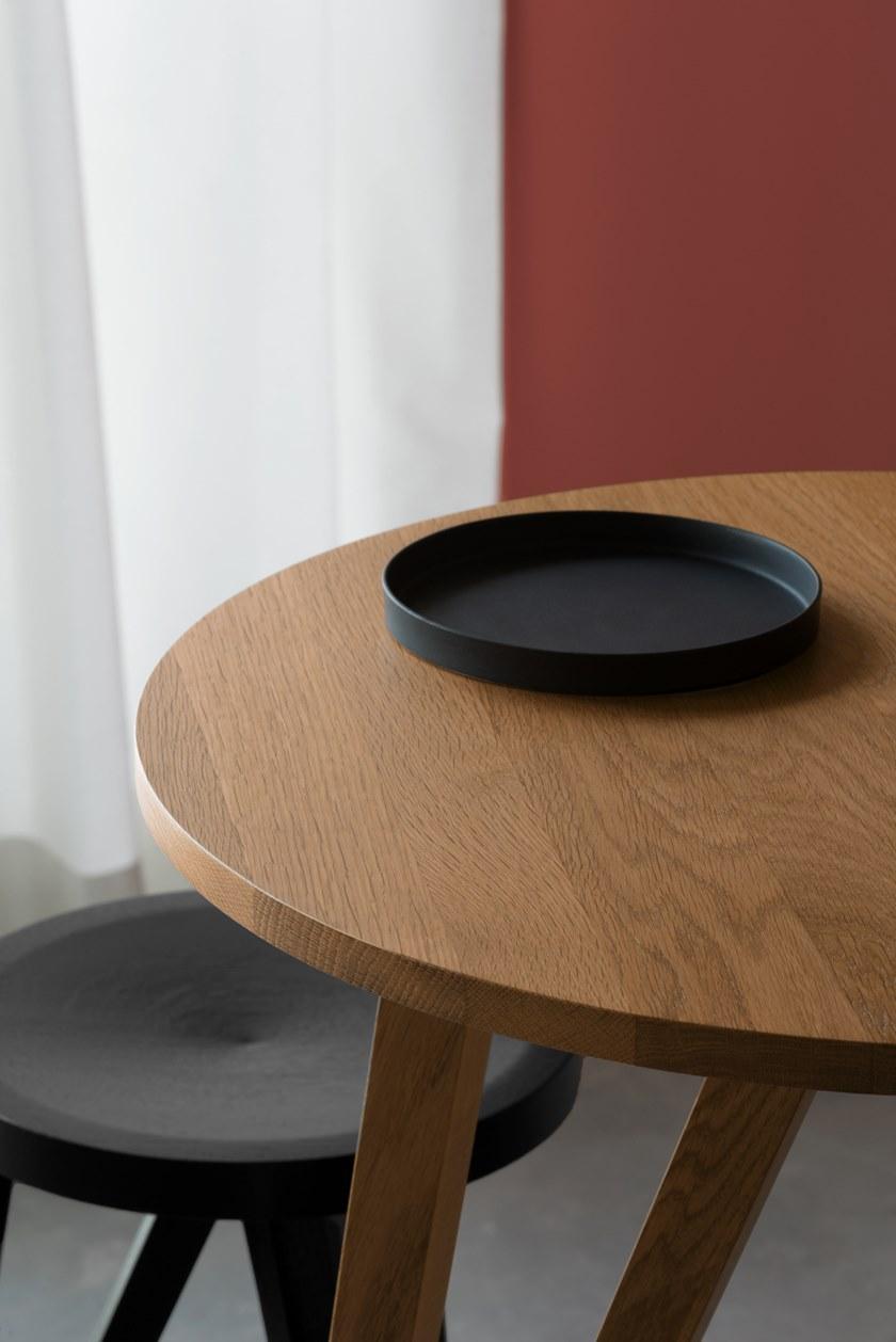 LOEHR Высокий круглый деревянный стол Faber sun-id-1426069 - Вид №2