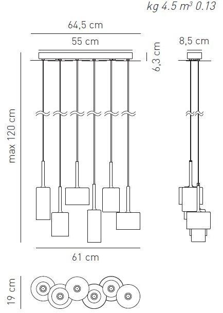 AXOLIGHT Подвесной светильник с прямым галогенным светом Spillray sun-id-1394214 - Вид №1