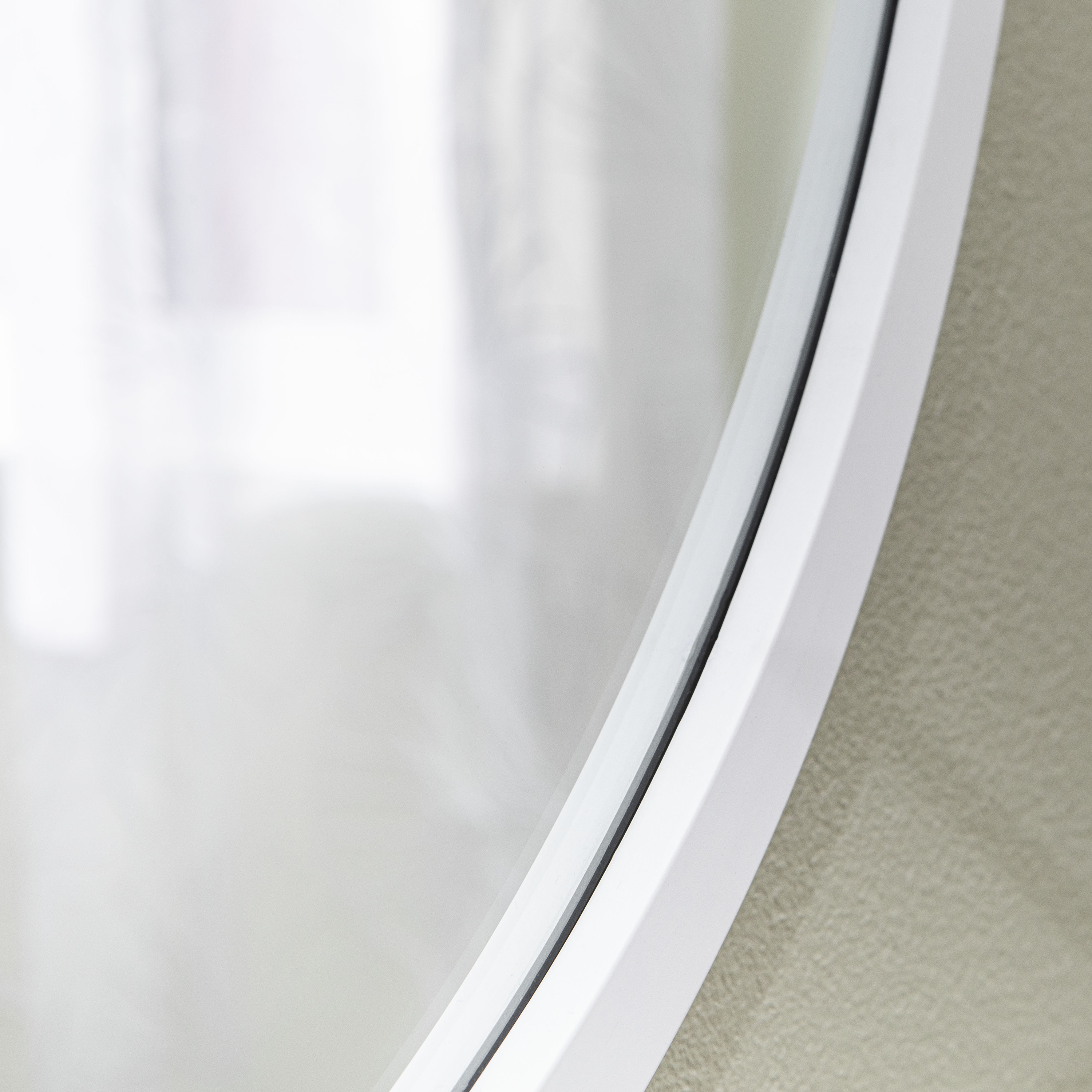 Зеркало INSPIRE Nodal D52 круглое белое с лепным багетом 84121544 STLM-0046564 - Вид №3