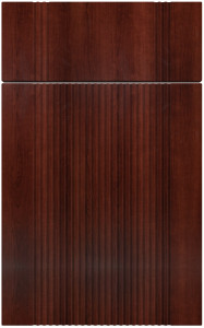 Фасады для кухни Модерн Фрезеровка «Риффель» Вишня Шираз №168