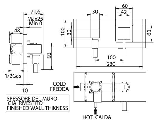 754520SN02-1 Смеситель Bandini Ice Cube Santreyd - Вид №1