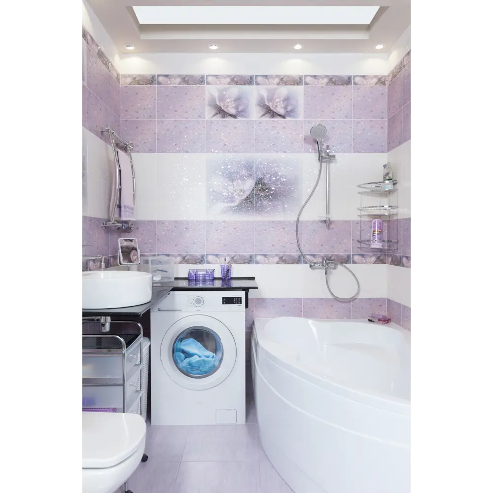 Бордюр «Лила БД45ЛЛ303» 36.4х8 см цвет фиолетовый Santreyd STLM-2031708 - Вид №3