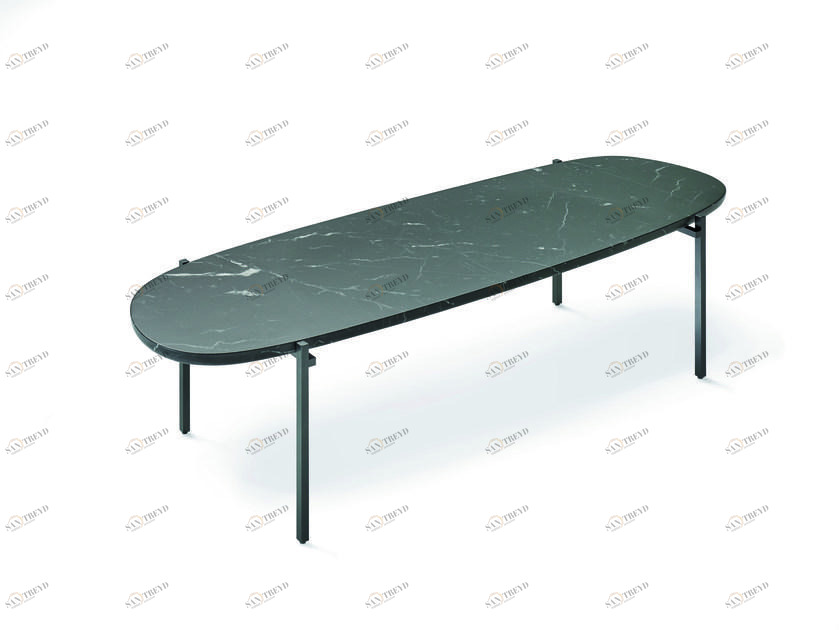 Zanotta Овальный мраморный журнальный столик sun-id-1350093