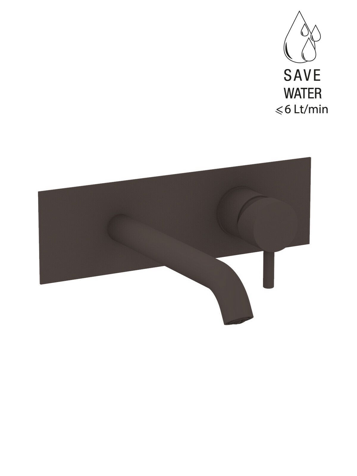 Настенный однорычажный смеситель для раковины с ограничителем расхода Rubinetterie Frattini Pepe XL ARCH-00076573 - Вид №8