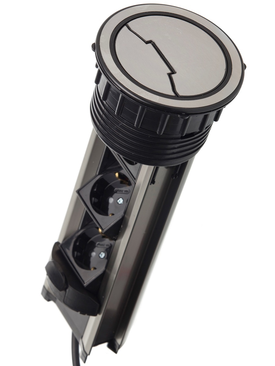 Блок электрических розеток Solo 12007 Silver NAVAKO  - Вид №1