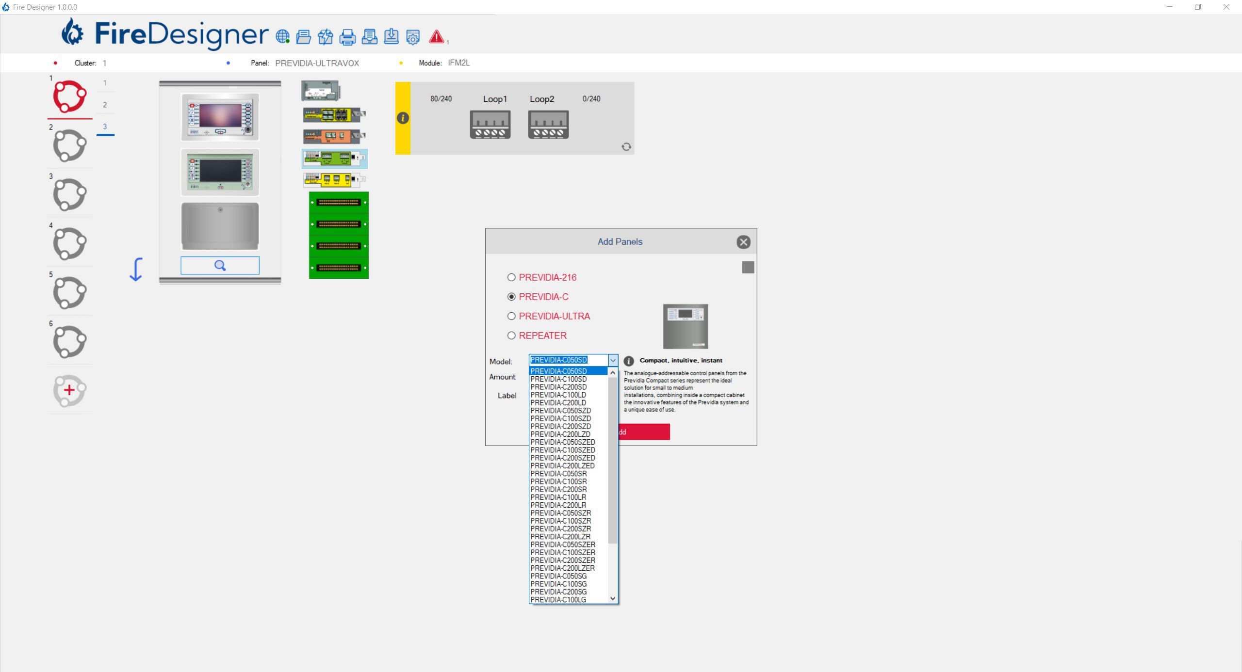 Проектирование системы пожаротушения INIM FIRE DESIGNER ARCH-00151604 - Вид №1