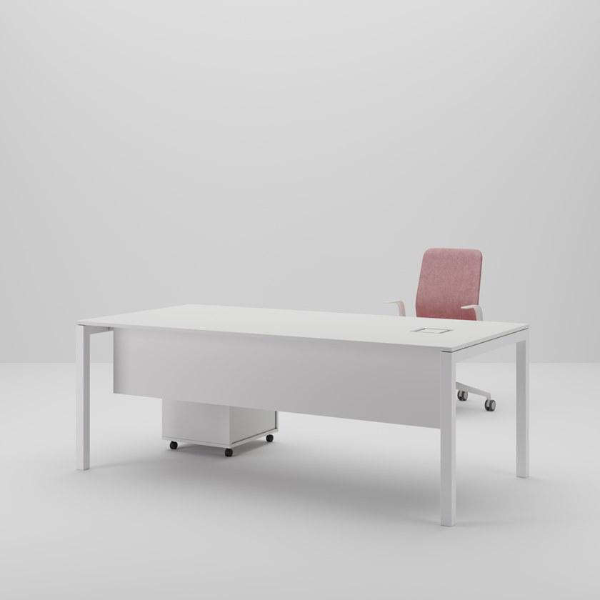 PROF Рабочий стол из дерева с системой управления кабелями Dieci sun-id-1393200 - Вид №14