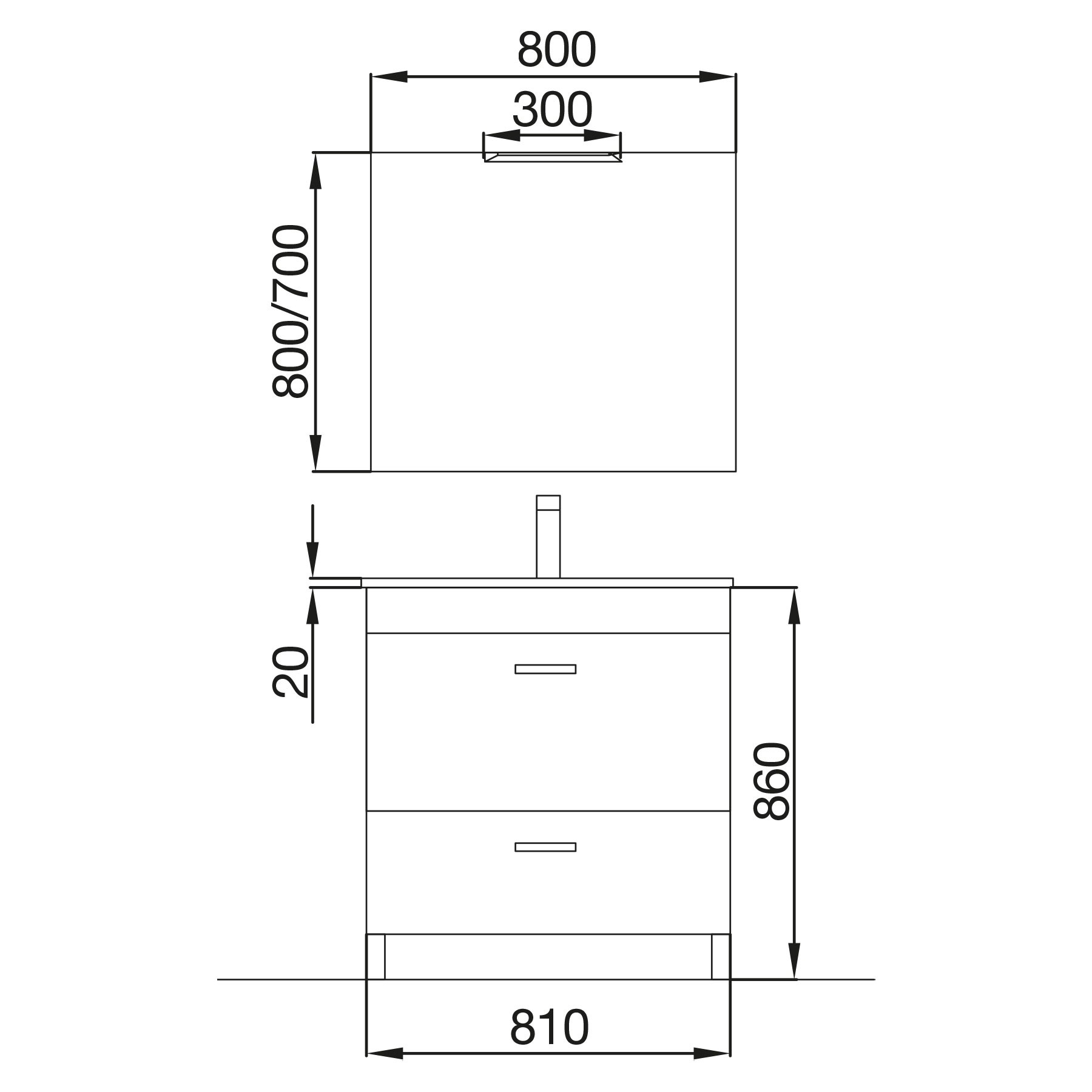 85155 SALGAR Комплект мебели для ванной ALMAGRO 800 ETERNITY OAK + Раковина + Зеркало + Свет Робл Вечность - Вид №1