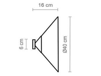 Регулируемый светодиодный настенный светильник из хлопка luxcambra Cim ARCH-00051748 - Вид №2