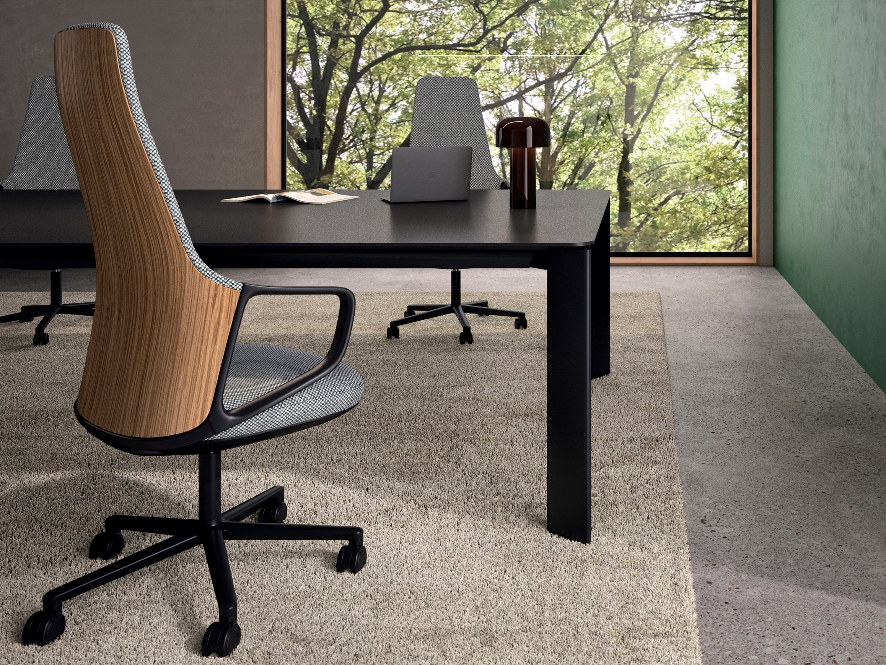 5 спиц ткань операционный офис стул с подголовником Andreu World Calma ARCH-00119212 - Вид №6